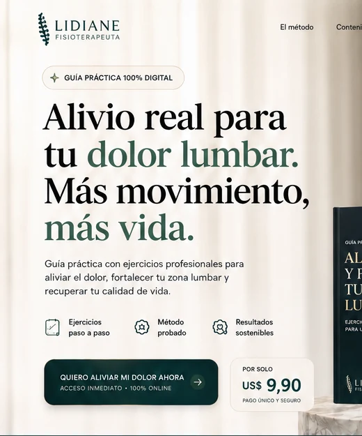 Alivio real para tu dolor lumbar